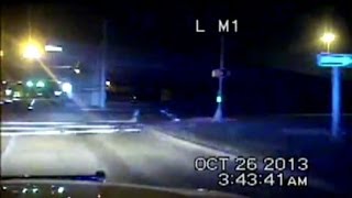 Texas Police Dash Cam Video Hero Officer Chases Suspect After Being Shot in Face [upl. by Llebpmac]