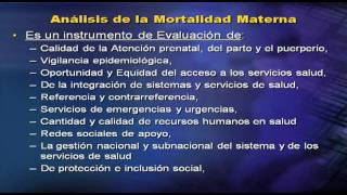 La muerte materna no sólo marcador del sistema de salud sino del funcionamiento del Estado [upl. by Lyndsie]