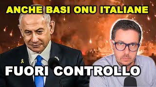 FUORI CONTROLLO Israele spara anche contro l’ONU e sulle BASI ITALIANE [upl. by Weinberg327]