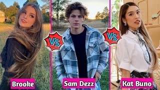 Brooke Monk vs Kat Buno vs Sam Dezz Lifestyle Comparison 2024 [upl. by Okubo]