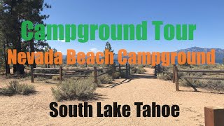 Nevada Beach Campground Tour in South Lake Tahoe NV Sept 2023 [upl. by Bucky100]