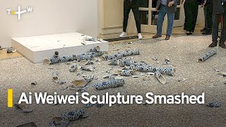 Chinese Artist Ai Weiweis Sculpture Smashed at Italy Exhibition｜TaiwanPlus News [upl. by Aileen]