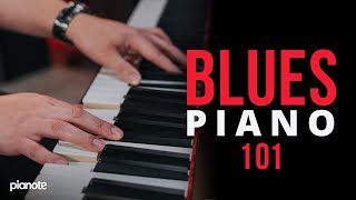 Blues Piano 101 Beginner Piano Lesson [upl. by Maisey]