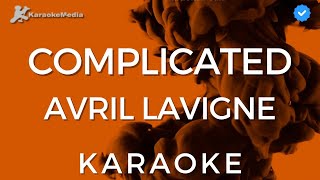 Avril Lavigne  Complicated KARAOKE Instrumental with backing vocals [upl. by Bord]