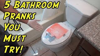 5 Bathroom Pranks You Can Do At Home  HOW TO PRANK Evil Booby Traps  Nextraker [upl. by Sheedy]