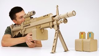 How to Make Highly Detailed Cardboard Gun [upl. by Atinav]