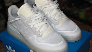 Adidas Forum Tech Boost Triple White Sneaker Review [upl. by Boswall]