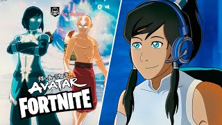 AANG Y KORRA JUEGAN FORTNITE AVATAR LA LEYENDA DE KORRA  FactyKilian [upl. by Sihtnyc172]