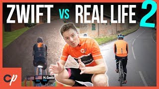 ZWIFT VS REAL LIFE Leith Hill Challenge [upl. by Nossila]