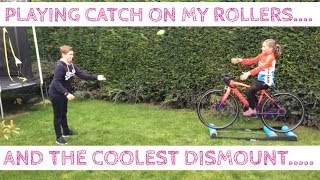 Playing catch on my rollers then an awesome dismount [upl. by Adaliah855]