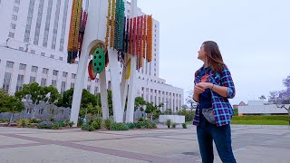 Massive Sculpture in Downtown Los Angeles  The Triforium [upl. by Enaillil]