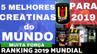 5 MELHORES CREATINAS DO MUNDO 2019 vendidas no Brasil Maior Força Disposição e Músculos Casa Maromba [upl. by Gilmour743]