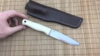 Deering Knives  Custom 5quot Woodchuck bushcraft knife [upl. by Llerdnod]