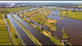 Kinderdijk Windmills in 4 seasons Unesco World Heritage Dutch Mills [upl. by Suzie]