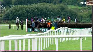 Race 51620 Listowel 25 Sep 2024 Guinness Kerry National Handicap Chase with Irish commentary [upl. by Gracye]