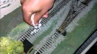 How To Ballast Model Railway Track quotGorren Headquot Shelf Layout [upl. by Concepcion838]