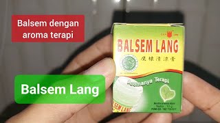 Balsem Lang Cap Elang Aromaterapi Untuk Pegal linu keseleo Masuk Angin Mabok Perjalanan Pijat [upl. by Melas]