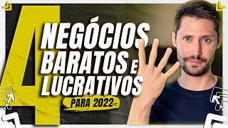 4 IDEIAS DE NEGÃ“CIOS BARATOS E LUCRATIVOS PARA EMPREENDER EM 2024 [upl. by Eicyak]