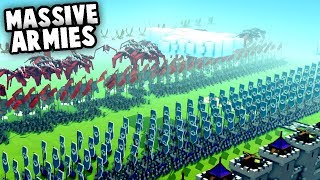 MASSIVE Armies NEW Creative Mode Update Kingdoms and Castles Gameplay [upl. by Gnilhsa950]