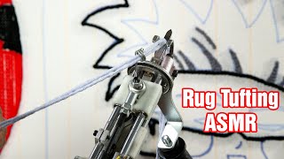 Rug Tufting  Heres how I made the 4 most detailed custom Rugs  ASMR diy rugtufting art [upl. by Elyl]