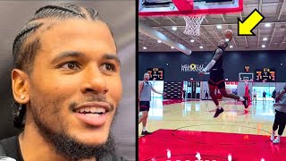 Jalen Green INSANE Dunk at rockets workout🔥 [upl. by Trebuh]