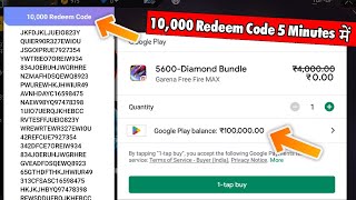 I Got 10000 Redeem Code From Play Store [upl. by Sergius]