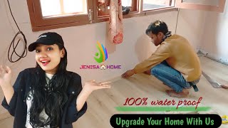 Waterproof Flooring Installation In Nepal  How to Installation laminate spcflooring vinyl [upl. by Naoj]