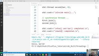 C Multithreading with GCC and Visual Studio Code on Windows [upl. by Assilac]