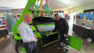 Futureworx 2022 Owen Buttle of Merlo Group on its eworker electric telehandler range [upl. by Niwrad]