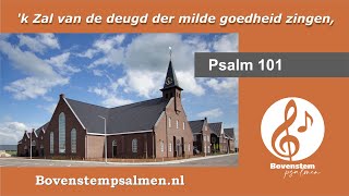 Psalm 101 vers 1 2 en 3 samenzang met bovenstem  Orgel Herman van Klaveren [upl. by Nnaeinahpets]