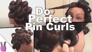 How To Do Perfect quotPin Curlsquot [upl. by Leese]