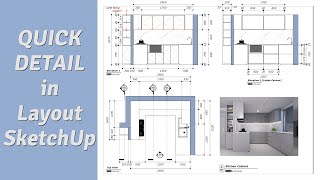 Layout SketchUp Lesson05 Quick Detail in Layout SketchUp [upl. by Norvan]