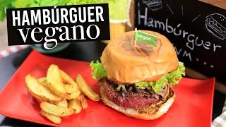 HAMBÚRGUER VEGANO DELICIOSO  BETERRABA E GRÃO DE BICO  Sem glúten  TNM Vegg [upl. by Nalor801]