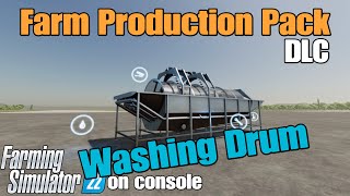 Farm Production Pack DLC Washing Drum on FS22 [upl. by Horwath]