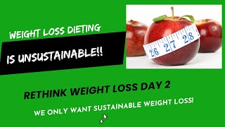 Weight Loss Dieting is Unsustainable over 50  Day 2 of Rethink Weight Loss [upl. by Aliber]