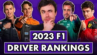 Our 2023 F1 Driver FULL SEASON Rankings 20th  1st [upl. by Nyladnewg]