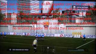 Tutorial de como bater faltas no fifa 11 HD [upl. by Ynoble341]