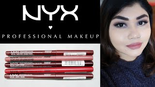 NYX Retractable Lip Liner Review  Bharti Puri [upl. by Ihana]