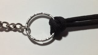 How to tie Reinforced Paracord Ring Hitch [upl. by Leviram]