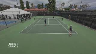 24 Sectionals SF UCSD A vs CPSLO A  Mens Doubles [upl. by Tracee688]