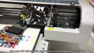 How does the anti collision device work on NCUV0609XIII uv printer [upl. by Coralyn]