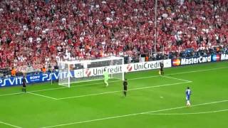 Champions League Final 2012  Chelsea vs Bayern Munich climax of penalty shootout [upl. by Bobbee]