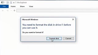 How to Repair USB Pen Drive quotYou need to format the disk in drive before you can use it [upl. by Amolap769]