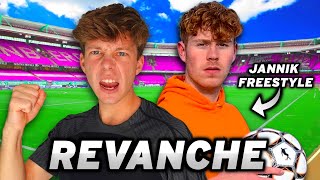 FUSSBALL CHALLENGE vs JannikFreestyle HEFTIGE Revanche  Lukas 712 [upl. by Sedgewick]