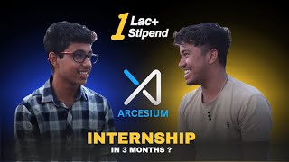 Internship Talks How he cracked ARCESIUM 100000 STIPEND🔥🔥arcesium [upl. by Sucerdor]