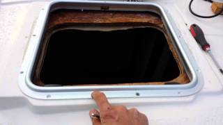 Replacing the hatches pt9 how to seal the hatch [upl. by Saitam]