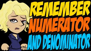 How to Remember Numerator and Denominator [upl. by Analahs]