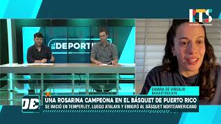 Santafesinos por el Mundo una rosarina es campeona de básquet en Puerto Rico [upl. by Naasar]