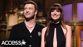 Justin Timberlake CRASHES Dakota Johnsons SNL Monologue [upl. by Litha]