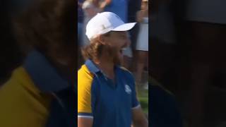 Tommy Fleetwood WINS the Ryder Cup for Europe 🤩 [upl. by Kcirednek307]